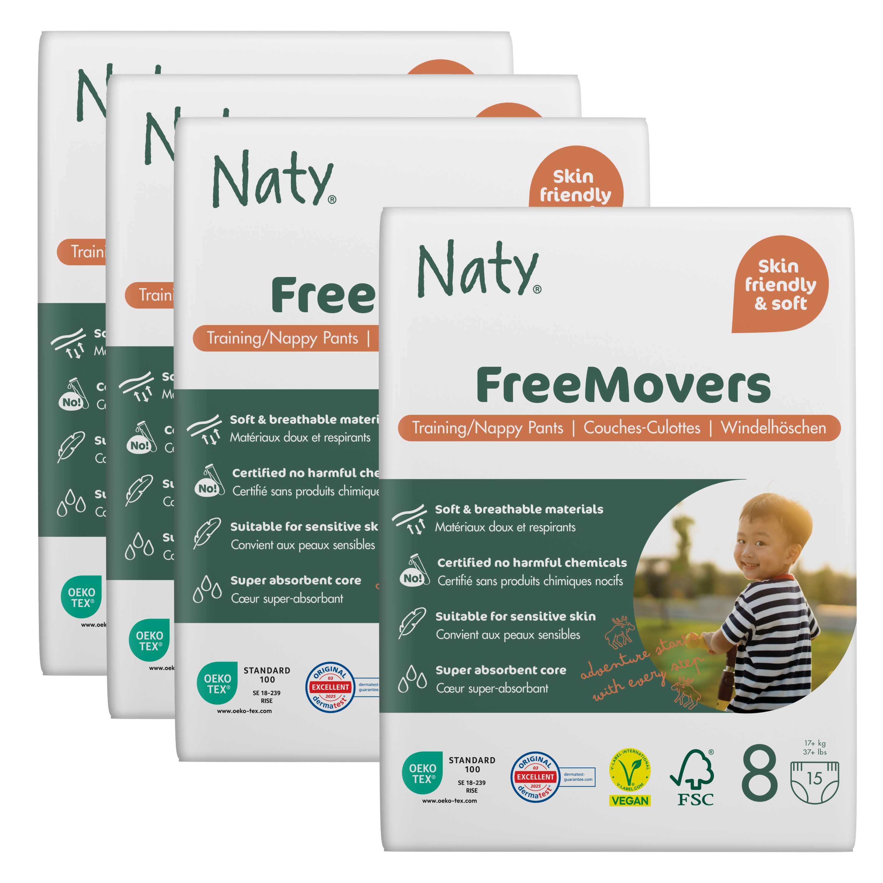 FreeMovers Diaper Pants Subscription (Size 8), , large, Eco by Naty